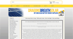 Desktop Screenshot of dragonsbreathsolar.co.uk